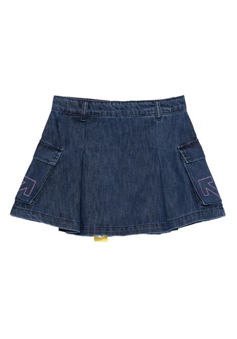 Gonna con logo OFF WHITE KIDS | OGYF009F25DEN0013432